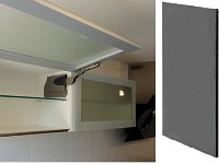 vitrina aluminio sin tirador